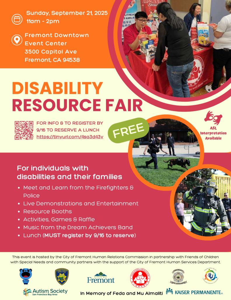 Disability Resource Fair Flyer 2025 (English)